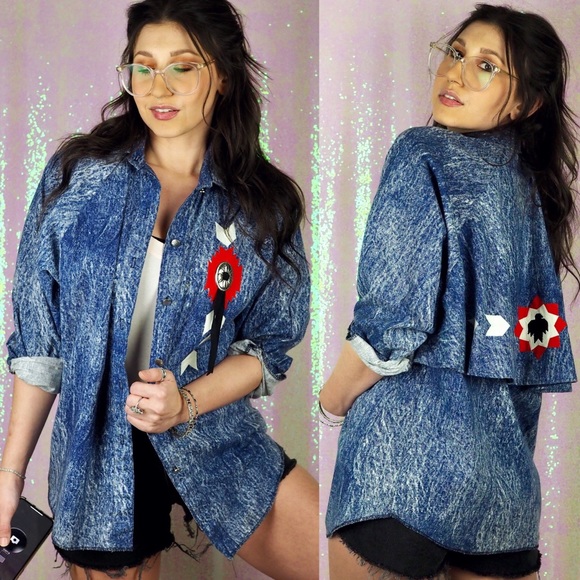 Vintage Tops - VINTAGE California Ranchwear Layered Button Up